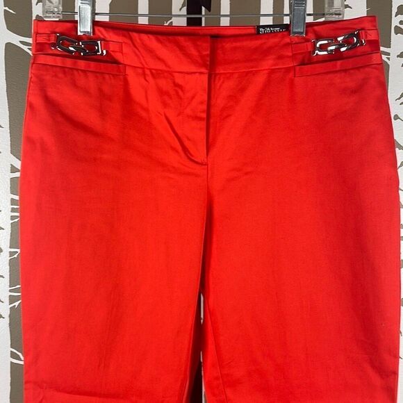 7th Avenue Slim Ankle Pant Bright Red NEW 8 - Picture 3 of 8